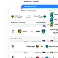 Match Schedules
